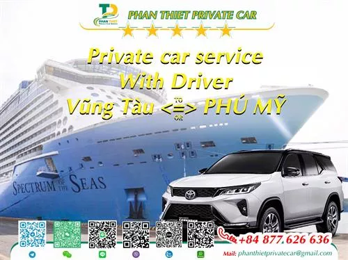 Car rental Vung Tau <=> Phú Mỹ (private car with driver)